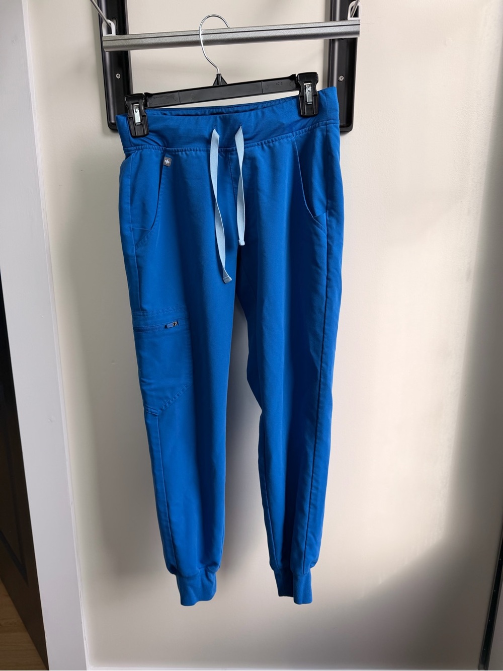 Figs Zamora Royal Blue Drawstring Jogger Scrub Pants